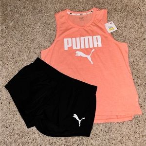 PUMA Shorts and Tank Set Size Medium